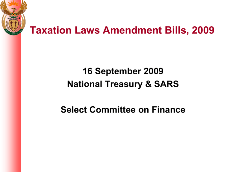 taxation-laws-amendment-bills-2009
