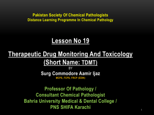 Presentation - Pakistan Society Of Chemical Pathology