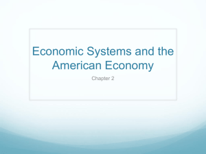 Economic Systems and the American Economy