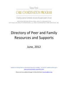 Directory - New York Care Coordination Program