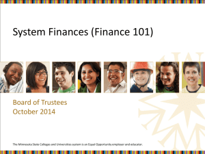 PowerPoint w/notes - MnSCU Finance