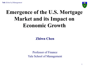 the emergence of the U.S. mortgage market