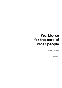 Aged care workforce service forecast