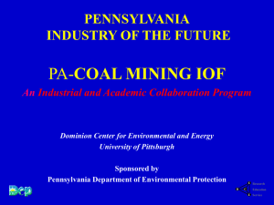 coal mining pennsylvania industry of the future