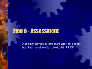 Step 7 - Assessment