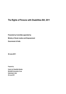 Final Bill on Rights of Persons with Disabilities
