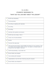 Text comments from students and teachers