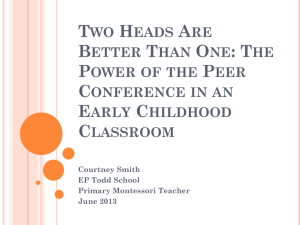 Two Heads Are Better Than One: The Power of the Peer Conference