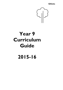 Year 9 Curriculum Guide Master 2015 - 16