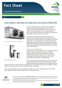 Fan Energy Savings in Carcass Chillers & Freezers