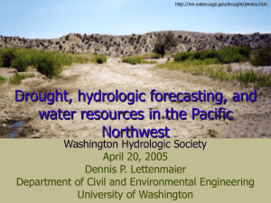 Drought, hydrologic forecasting, and water resources in the Pacific