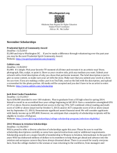 Scholarships - Sapulpa Public Schools