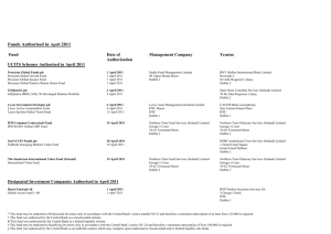 April 2011 - Collective Investment Schemes Monthly Statistics v1