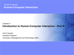 3-Introduction to Human-Computer Interaction - Part III