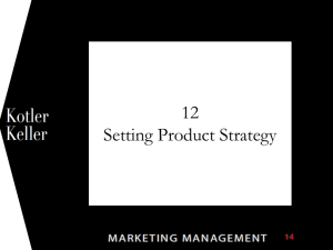 ch 12 SETTING PRODUCT STRATEGY