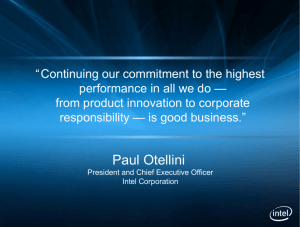 Intel Corporate Overview