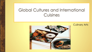 PowerPoint - Global Cultures and International Cuisines