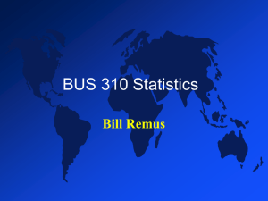 DS 310 Statistics