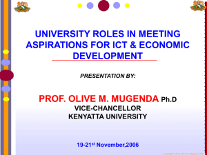 MugendaSession4 - Partnership for Higher Education in Africa