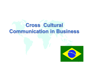 Intercultural Management & Cross cultural communication