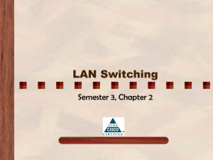 LAN Switching - Academic Server