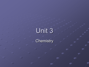 Chemistry Unit