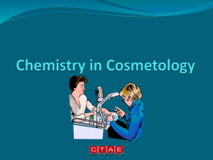 Chemistry in Cosmetology PowerPoint