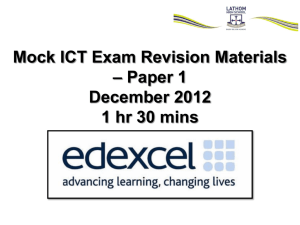 Revision notes paper 1