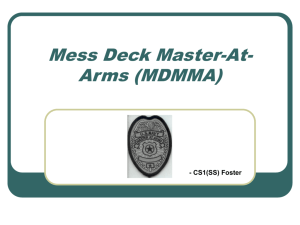 Mess Deck Master-At-Arms (MDMMA)