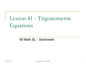 Link to ppt Lesson Notes - Mr Santowski's Math Page
