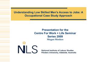 Understanding Low Skilled Men's Access to Jobs