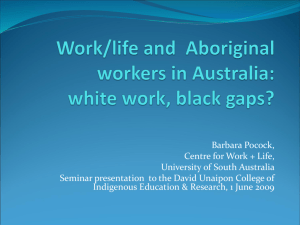 The Work-Life Collision - University of South Australia