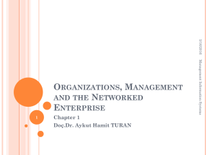Organizations, Management and the Networked Enterprise