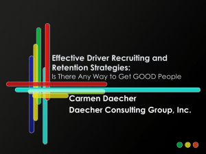 Effective Driver Recruiting and Retention Strategies