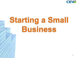 Starting a Small Business