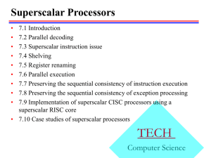 Superscalar Processors