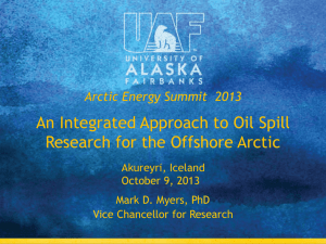 UAF Research - 2015 Arctic Energy Summit