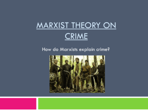 Marxist theory on crime
