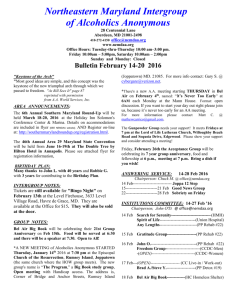 14-20 February Bulletin NN NP - the Northeastern Maryland