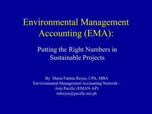 Environmental Management Accounting (EMA)