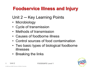 Food Safety Course: Unit 2