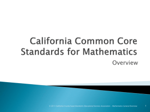Common Core state Standards - Orange County Department of