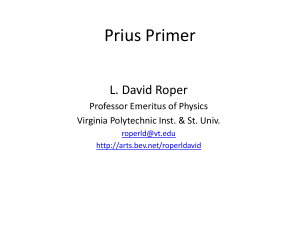 Prius Primer Slide Show - L. David Roper Genealogy