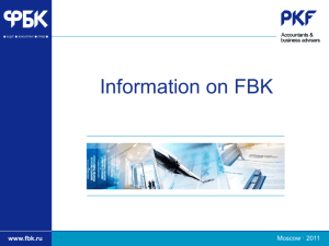 FBK have been providing audit and consulting services