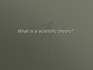What is a scientific theory?