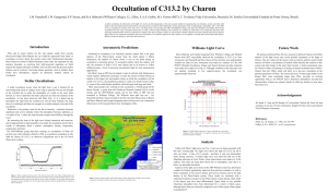 Occultation of C313.2 by Charon Poster - Astronomy