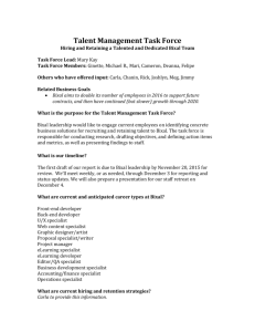 Talent Management Task Force