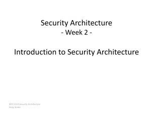 Week 2 -Introduction to Security