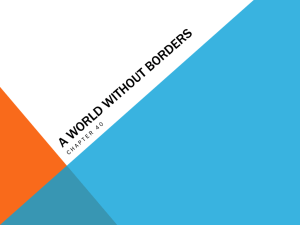 A World without borders