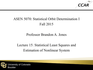 Lecture 15 - CCAR - University of Colorado Boulder